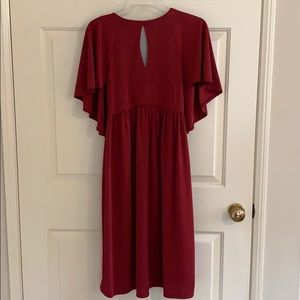 ASOS Red Cape Dress (bump friendly!)